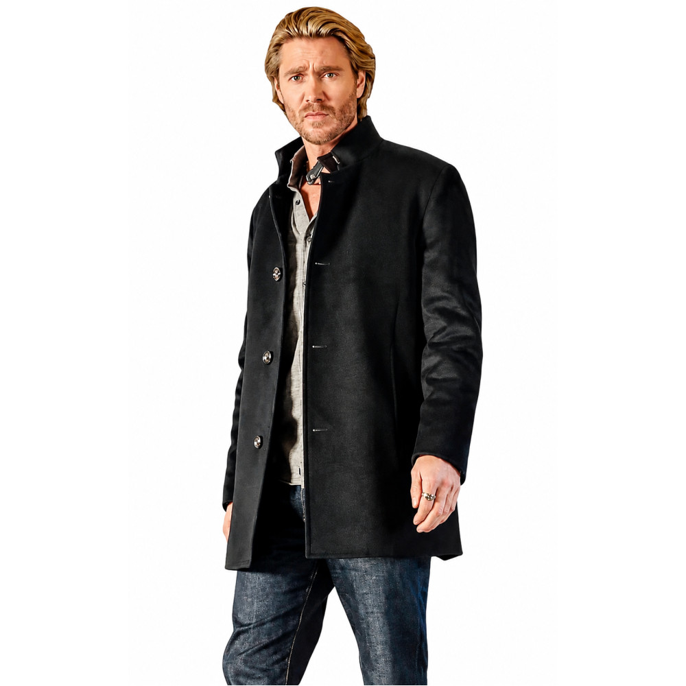 Chad Michael Murray Sullivan's Crossing 2026 Black Wool Coat